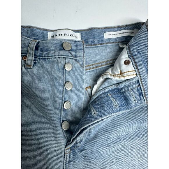 Denim Forum The Ex Boyfriend MIDI Shorts Blue Size 24 - Picture 5 of 15